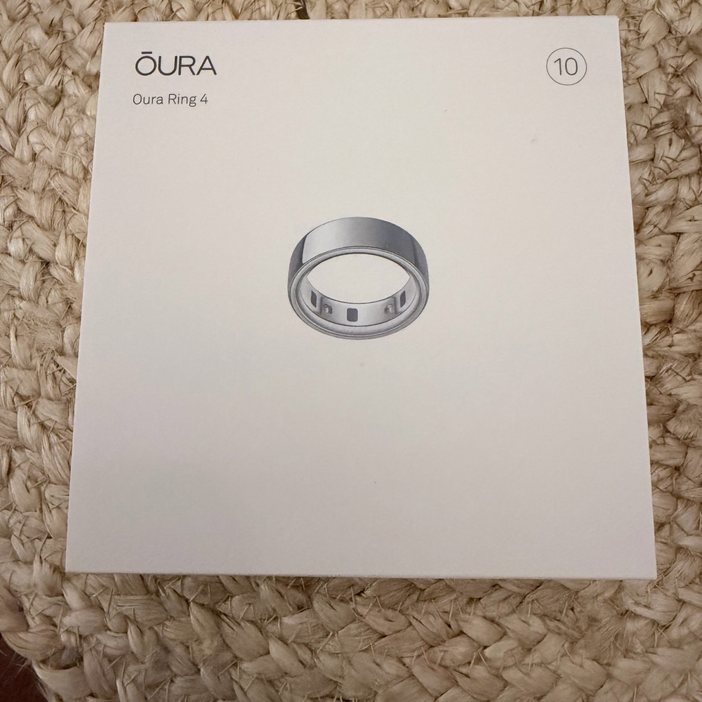 Oura Ring 4 Size 10 Silver